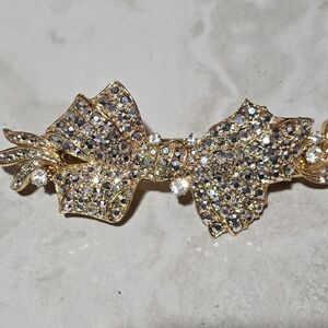 Kirks Folly Gold Toned Bow Barette